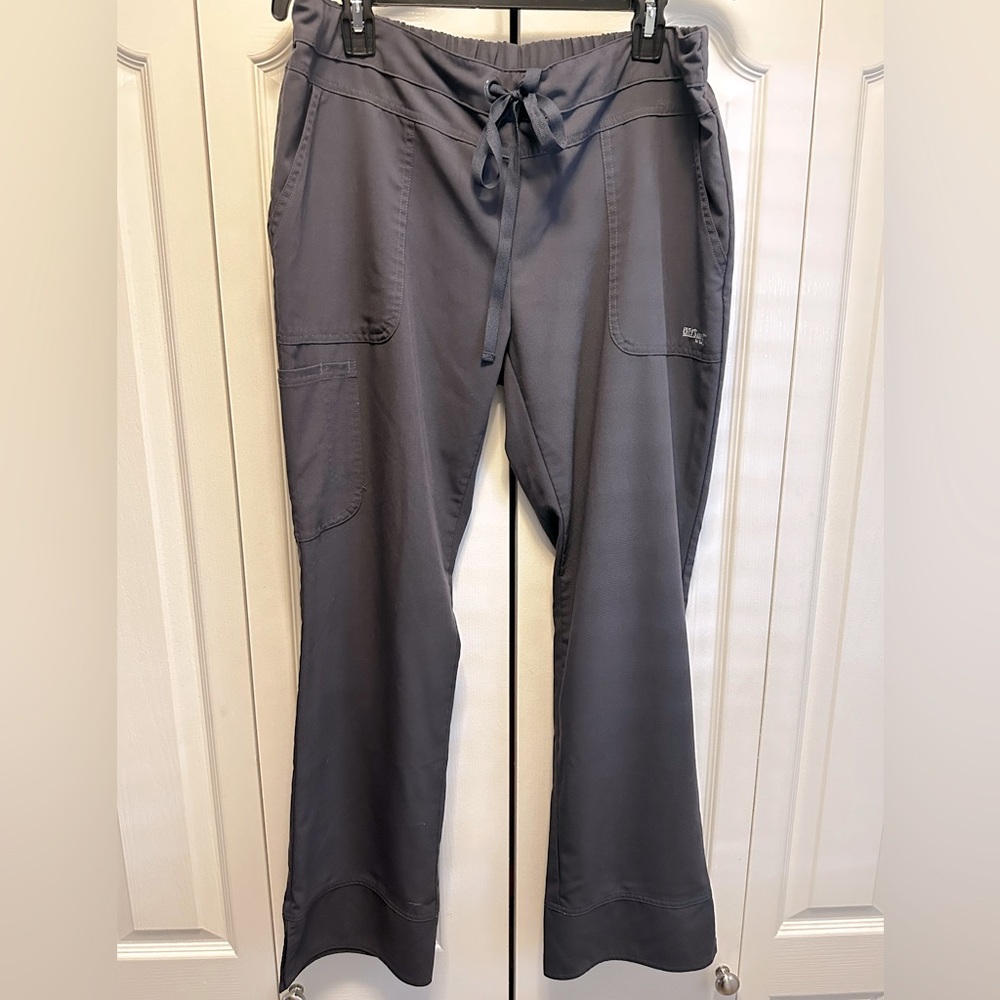 Greys Anatomy Signature Scrub Pants - size L - charcoal gray